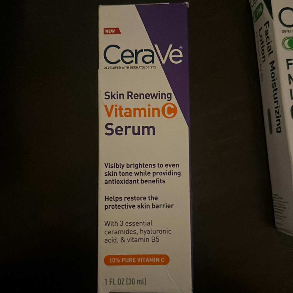 CeraVe facial Care- Vitamin C Serum, AM Facial Moisturizing Lotion & PM